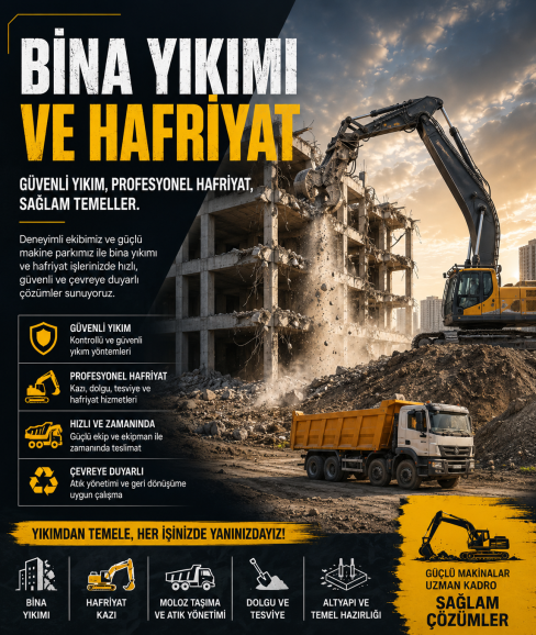 Bina Yıkımı Ve Hafriyat